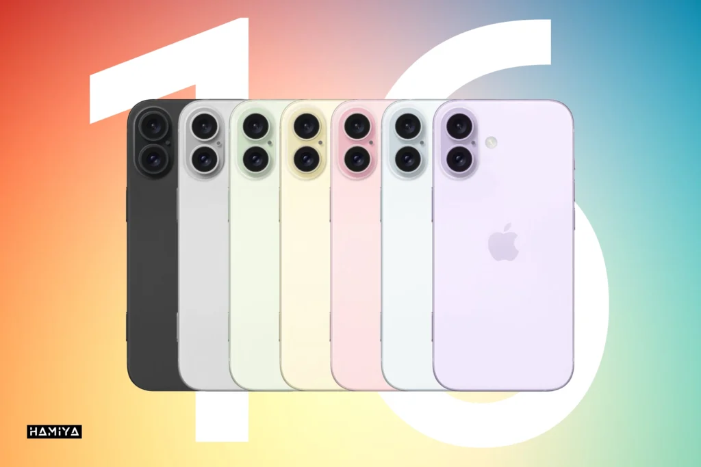 رنگ‌بندی آیفون 16