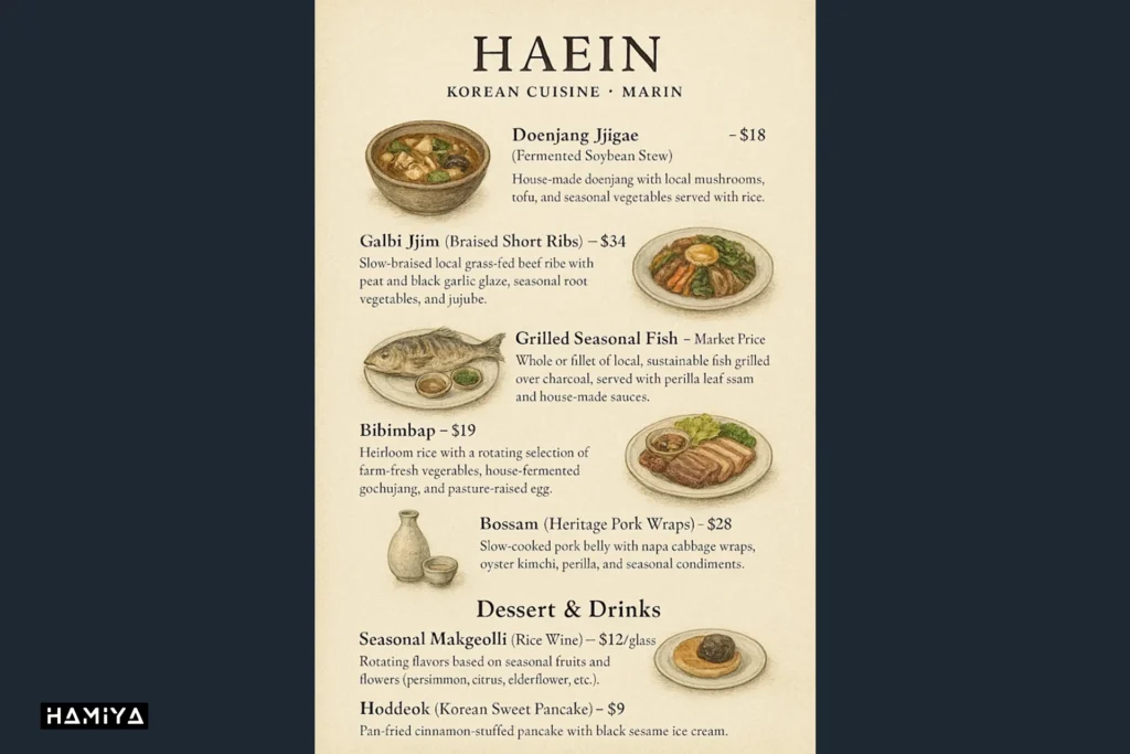 Menu card creation in gpt 4o image generator