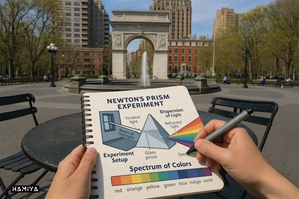prism experiment on notebook in gpt 4o image generator