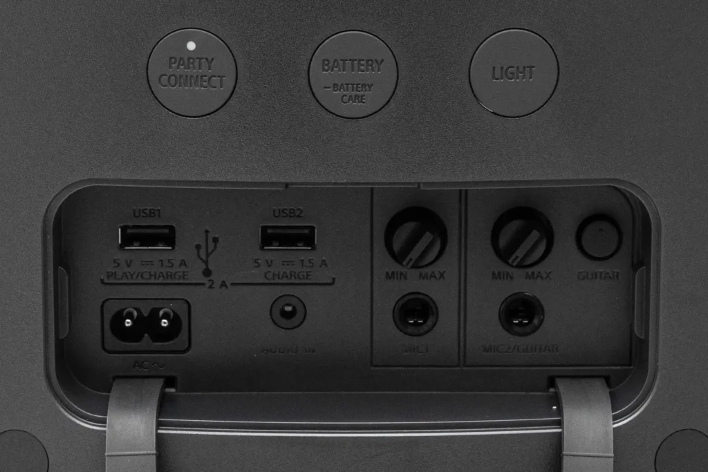 Sony SRS-XP500 Ports