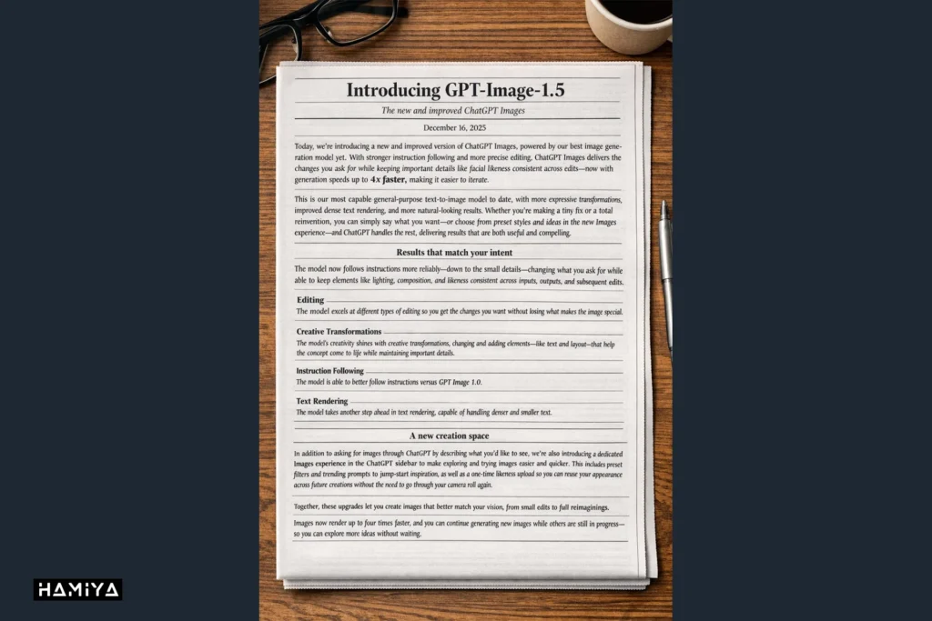 text rendering in GPT 1.5 image