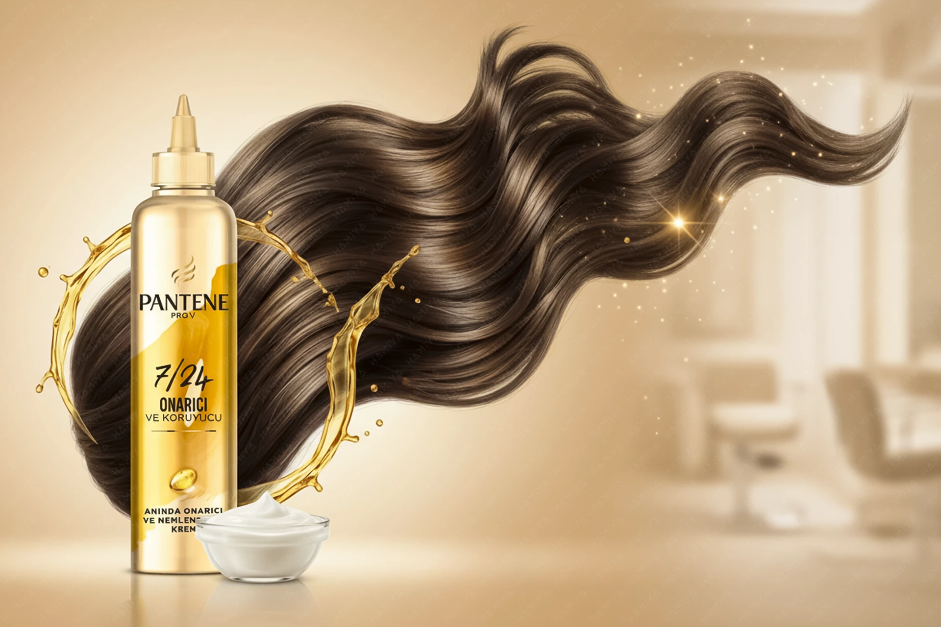 کرم مو آبرسان پنتن طلایی با فرمولاسیون پیشرفته