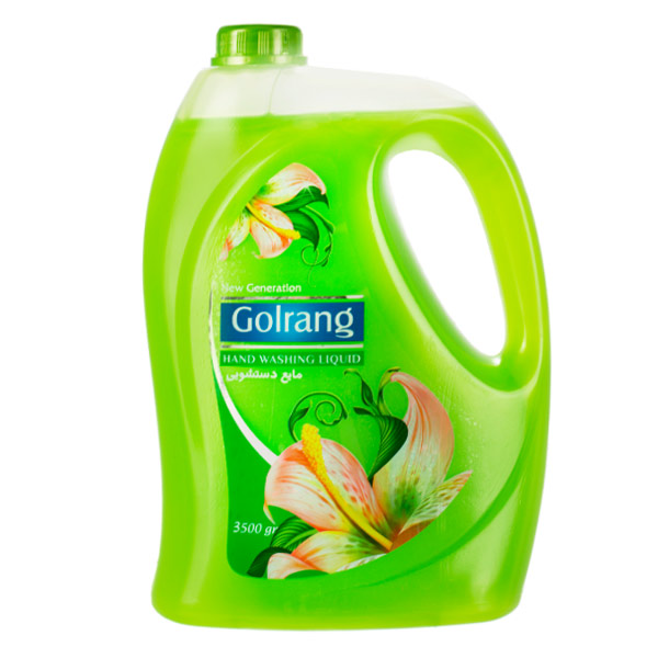 مایع دستشویی صدفی گلرنگ مدل سبز مقدار 3500 گرم