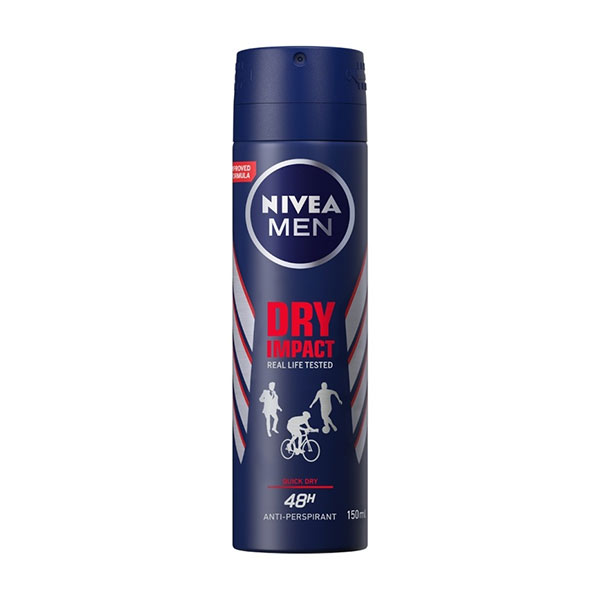 اسپری بدن نیوا مدل Dry impact مناسب آقایان 150ml