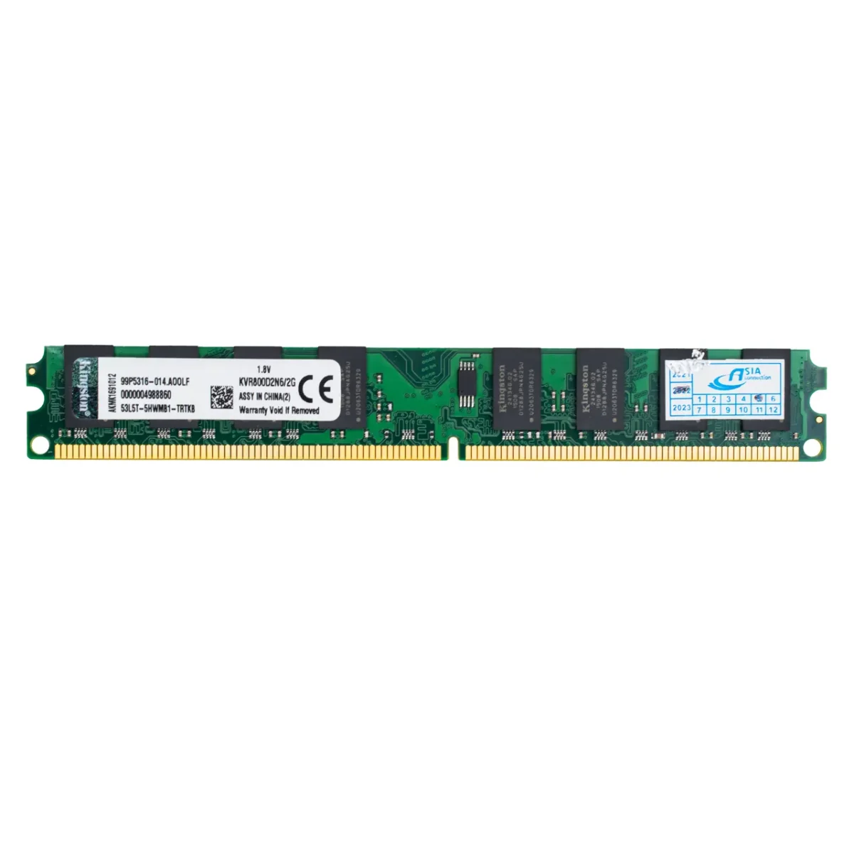 رم استوک کامپیوتر کینگستون DDR2 تک کاناله 800 مگاهرتز PC2 ظرفیت 2 گیگابایت