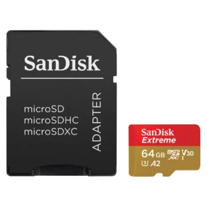 کارت حافظه MicroSD سن دیسک مدل Extreme ظرفیت 64 گیگابایت 160MB/s