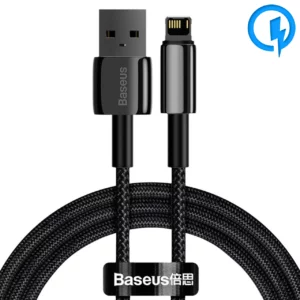 کابل تبدیل USB به لایتینیگ بیسوس مدل CALWJ طول 1 متر توان 2.4 آمپر