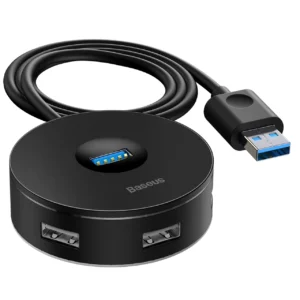 هاب 4 پورت USB بیسوس مدل CAHUB-U01 با کابل 1 متر