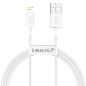 کابل تبدیل USB به لایتینیگ بیسوس مدل CALYS طول 25 سانتی متر توان 2.4 آمپر