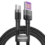 کابل تبدیل USB به تایپ سی بیسوس مدل CATKLF با توان 40 وات و طول 1 متر