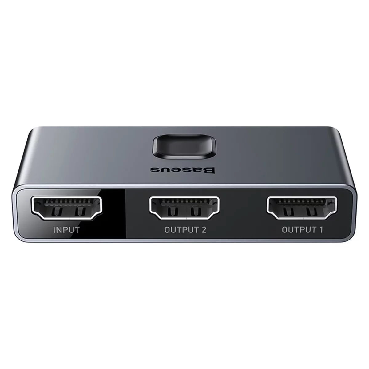 هاب و سوئیچ HDMI بیسوس مدل CAHUB-BC0G با قابلیت انتقال تصویر 4K - خاکستری