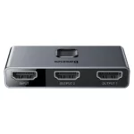 هاب و سوئیچ HDMI بیسوس مدل CAHUB-BC0G با قابلیت انتقال تصویر 4K - خاکستری