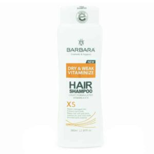 شامپو ویتامینه باربارا مناسب برای مو های خشک و ضعیف 380ml