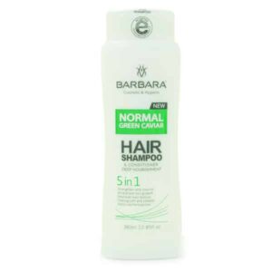 شامپو باربارا برای مو های معمولی حاوی خاویار سبز  380ml